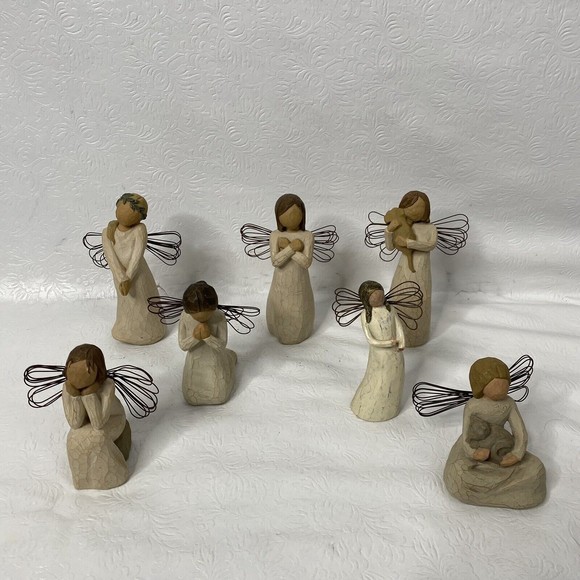 Lot 7 Willow Tree Demdaco Susan Lordi ANGEL Figurines - Picture 1 of 15